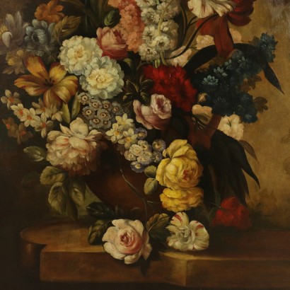 Coppia di nature morte floreali-particolare