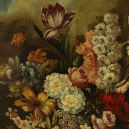 Coppia di nature morte floreali-particolare