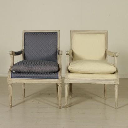 Gruppo di poltrone Neoclassiche