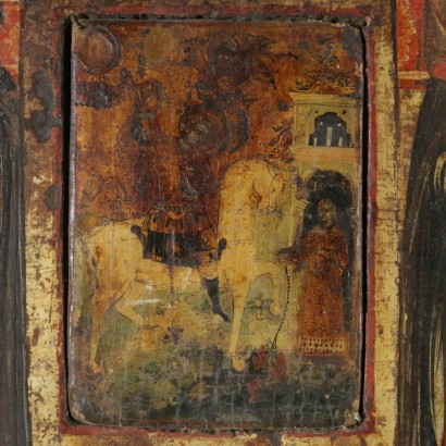 Icona di San Giorgio con scene di vita