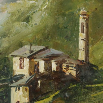 The mountain landscape of Mario Pobbiati-particular