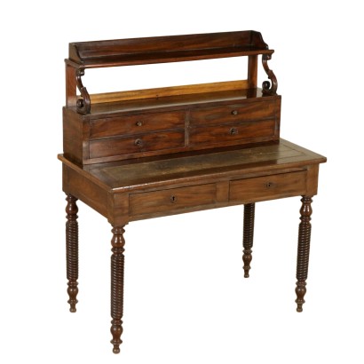 Scrittoio da centro con alzata