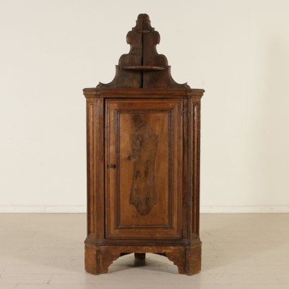 Antiquitäten, Eckschrank, antike Eckschränke, antiker Eckschrank, alter italienischer Eckschrank, antiker Eckschrank, neoklassizistischer Eckschrank, 19. Jahrhundert Eckschrank