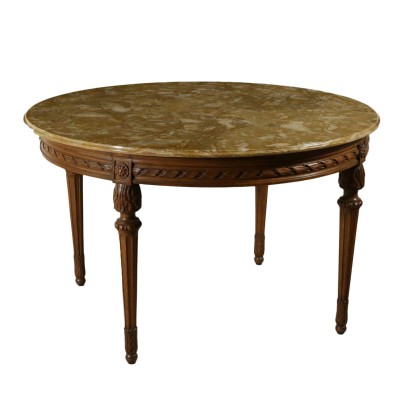 Tavolo tondo con prolunga