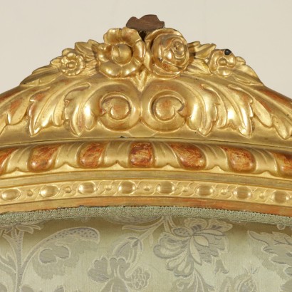 Divano dorato-particolare