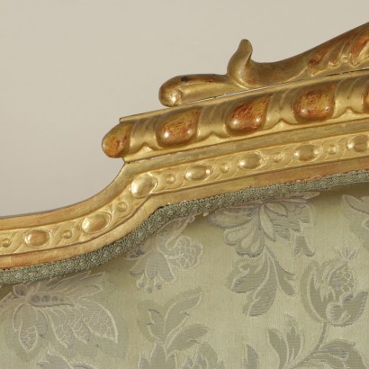 Divano dorato-particolare