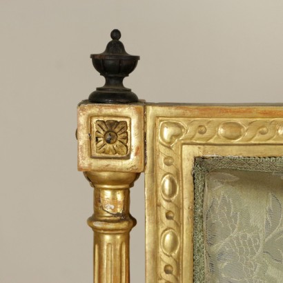 Divano dorato-particolare