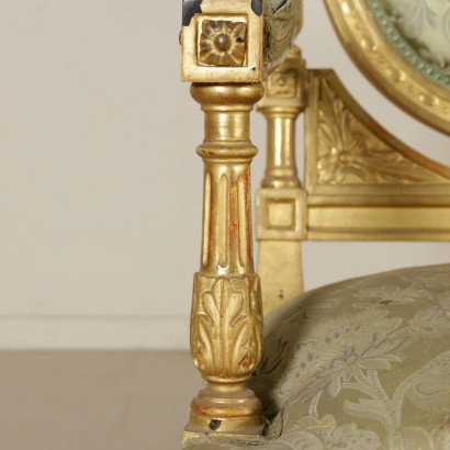 Divano dorato-particolare