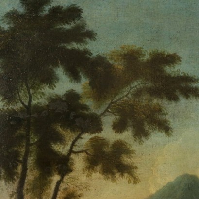 Grande paesaggio con figure popolari-particolare