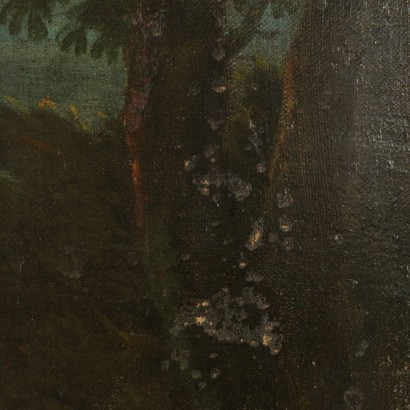 Grande paesaggio con figure popolari-particolare