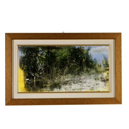 Paesaggio di Antonio Pedretti-particolare