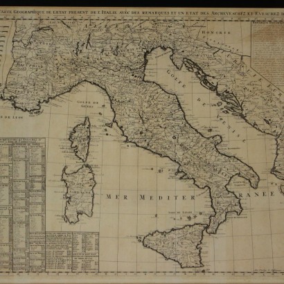 Stampa di Carta geografica dell'Italia