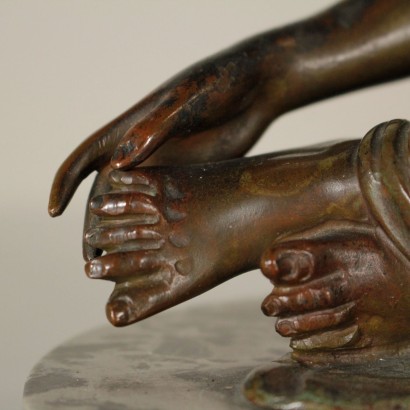 Bronzo di fanciulla-particolare