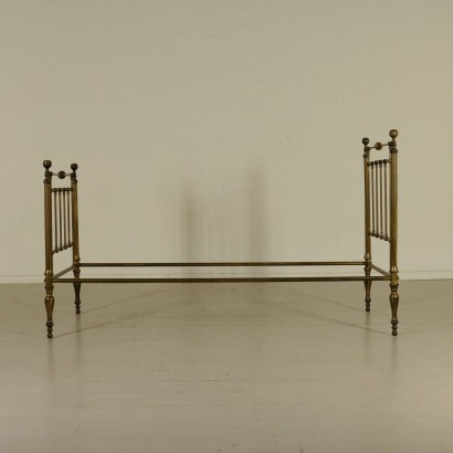 Coppia di letti in ottone