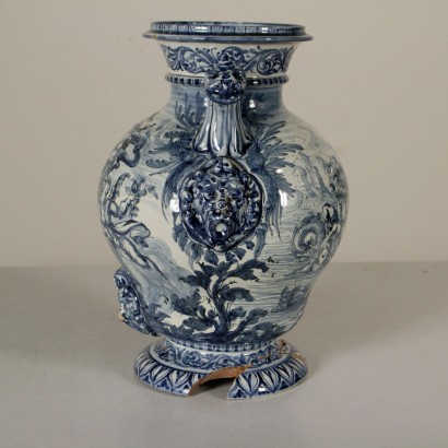 antiques, vase, antique vases, antique vase, antique Italian vase, antique vase, double-edged vase, 19th century vase