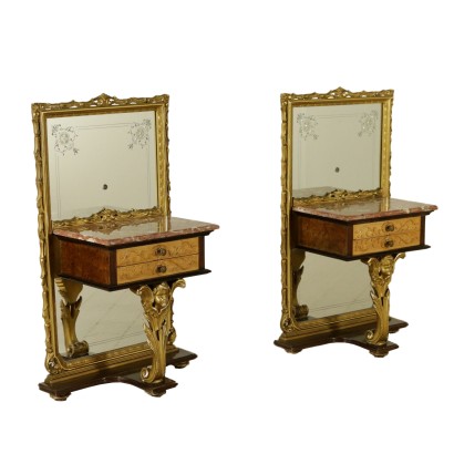 Pair of Revival Bedside Tables