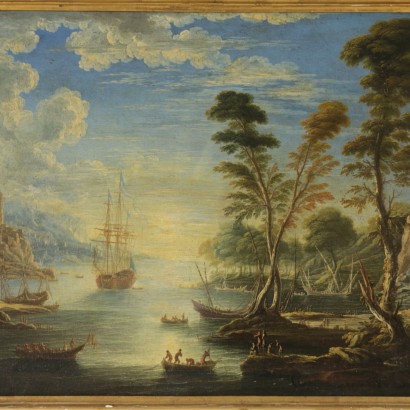Veduta marina con torre-particolare