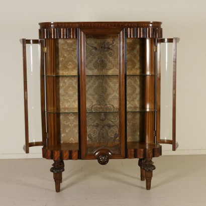 Antiquitäten, Vitrine, antike Vitrine, antike Vitrine, antike italienische Vitrine, antike Vitrine, neoklassische Vitrine, Vitrine des 20. Jahrhunderts