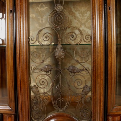 Antiquitäten, Vitrine, antike Vitrine, antike Vitrine, antike italienische Vitrine, antike Vitrine, neoklassische Vitrine, Vitrine des 20. Jahrhunderts