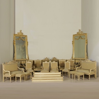 Antiquitäten, Sofas, antike Sofas, antike Sofas, antike italienische Sofas, antikes Sofa, neoklassisches Sofa, 800-900 Sofa