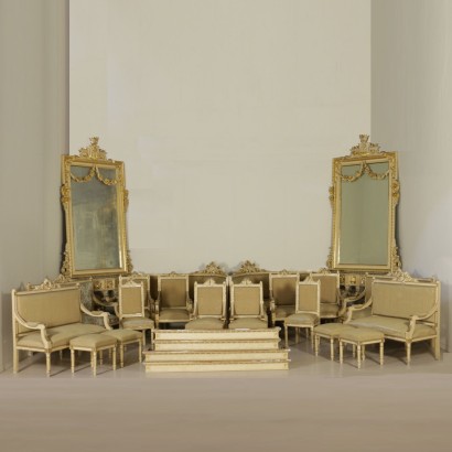 Antiquitäten, Sofas, antike Sofas, antike Sofas, antike italienische Sofas, antikes Sofa, neoklassisches Sofa, 800-900 Sofa