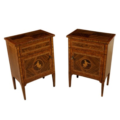 Coppia di Comodini Neoclassici