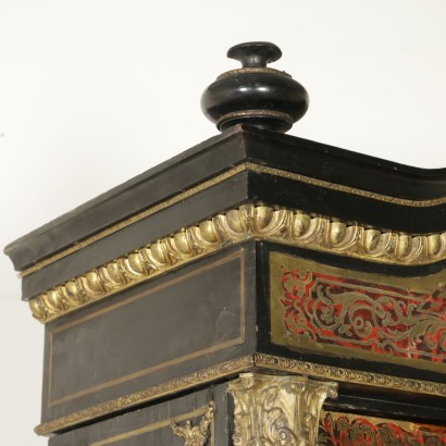 Libreria Stile Boulle-particolare