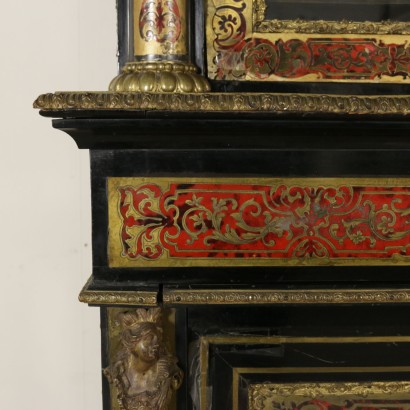 Libreria Stile Boulle-particolare