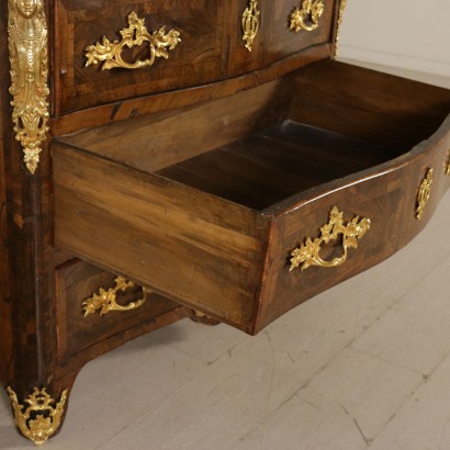 Comò Reggenza-particolare