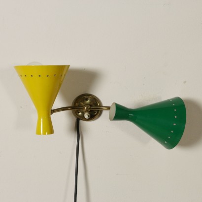 modernariato, modernariato di design, lampada da parete, lampada da parete modernariato, lampada da parete di modernariato, lampada da parete italiana, lampada da parete vintage, lampada da parete anni '50-'60, lampada da parete design anni 50-60