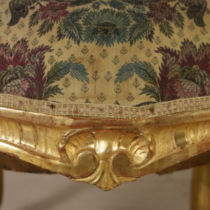 Coppia di Poltrone Dorate XIX Secolo