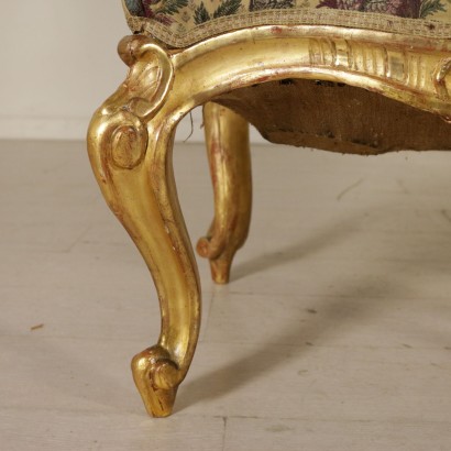 Coppia di Poltrone Dorate XIX Secolo