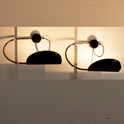 modernariato, modernariato di design, lampada da parete, lampada da parete modernariato, lampada da parete di modernariato, lampada da parete italiana, lampada da parete vintage, lampada da parete anni 70, lampada da parete design anni 70, Bruno Gecchelin, Skipper.
