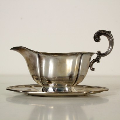 antiquariato, oggettistica, antiquariato oggettistica, oggettistica antica, oggettistica antica italiana, oggettistica di antiquariato, oggettistica neoclassico, oggettistica del 900, salsiera in argento, salsiera anni 40-50, salsiera italiana, salsiera alessandria, salsiera Ricci & C.