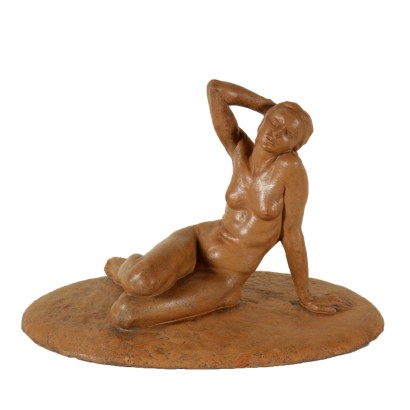 antiquariato, scultura, antiquariato scultura, scultura antica, scultura antica italiana, scultura di antiquariato, scultura neoclassico, nudo di donna, scultura in terracotta.
