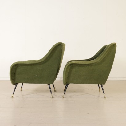 moderne Antiquitäten, moderne Design Antiquitäten, Sessel, moderne antike Sessel, moderne antike Sessel, italienische Sessel, Vintage Sessel, 50-60er Sessel, 50-60er Designer Sessel, Paar Sessel.