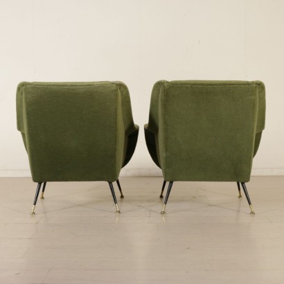 moderne Antiquitäten, moderne Design Antiquitäten, Sessel, moderne antike Sessel, moderne antike Sessel, italienische Sessel, Vintage Sessel, 50-60er Sessel, 50-60er Designer Sessel, Paar Sessel.