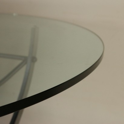 modernariato, modernariato di design, tavolo, tavolo modernariato, tavolo di modernariato, tavolo italiano, tavolo vintage, tavolo anni 70-80, tavolo design anni 70-80, tavolo con base in metallo.