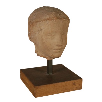 La cabeza en Terracota Firmado sandro calvani Bruno