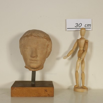 La cabeza en Terracota Firmado sandro calvani Bruno