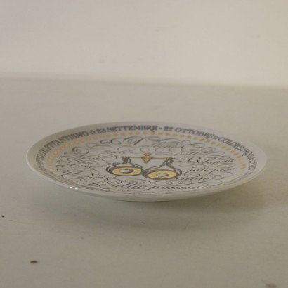 modern antiques, modern design antiques, objects, modern antiques, modern antiques, Italian objects, vintage objects, 1970s objects, 1970s design objects, Piero Fornasetti plate.