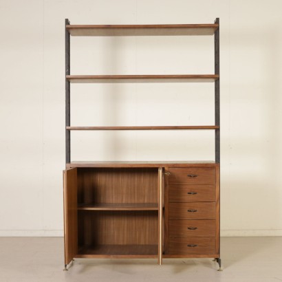 moderne Antiquitäten, moderne Design-Antiquitäten, Bücherregal, modernes antikes Bücherregal, modernes antikes Bücherregal, italienisches Bücherregal, Vintage-Bücherregal, 60er Jahre Bücherregal, 50-60er Design Bücherregal