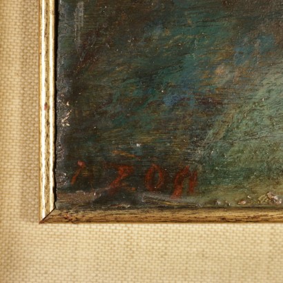 Arte Novecento- Arturo Tosi,attribuibile a-particolare