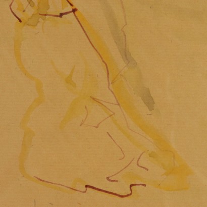 Watercolor of Leo Longanesi-particular