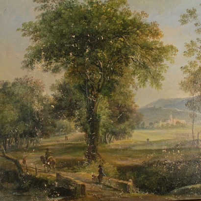 Landschaft mit Figuren-insbesondere
