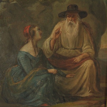 Girl who listens to an elder-particularly
