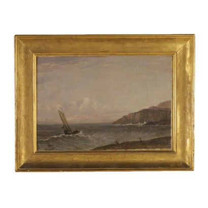 Arte Ottocento-Paesaggio Marino