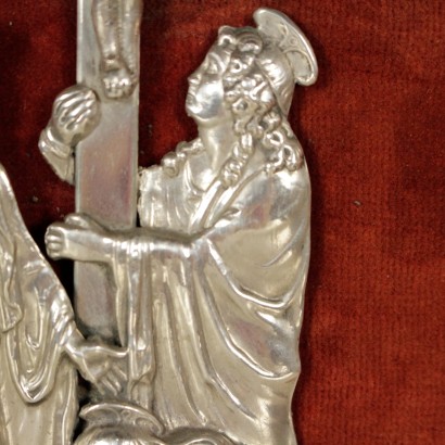 Coppia di Acquasantiere in Cornice-particolare