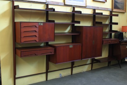modernariato, mobilio, modernariato libreria, mobilio libreria, modernariato anni 70, mobilio anni 70, Dassi anni 70, modernariato Dassi, mobilio Dassi.