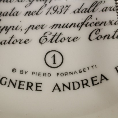 modernariato, modernariato di design, piatto, piatto modernariato, piatto di modernariato, piatto italiano, piatto vintage, piatto anni 60-70, piatto design anni 60-70, gruppo di piatti, piatti Piero Fornasetti, Cupole d'Italia.